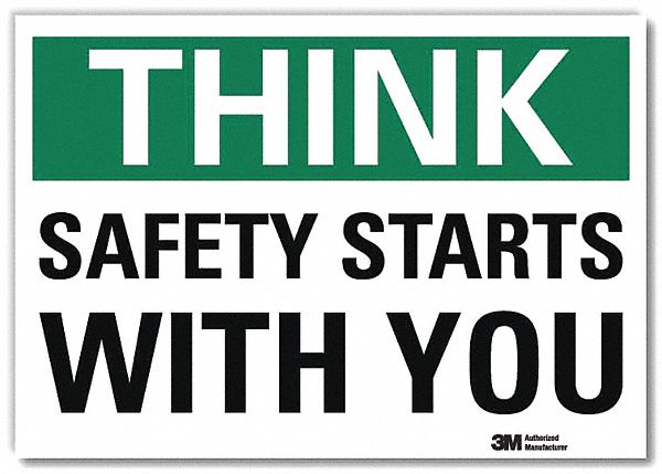 Safety Decal 5 in x 7 in Rflct Sheeting