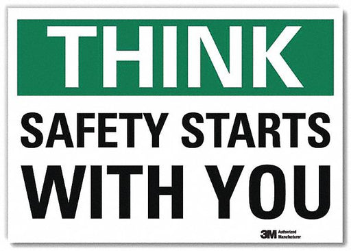 Safety Decal 7 in x 10 in Rflct Sheeting