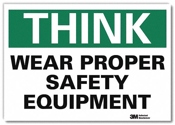 Safety Decal 5 in x 7 in Rflct Sheeting