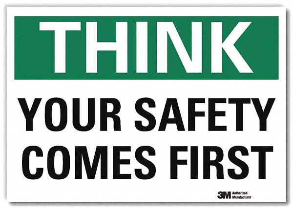 Safety Decal 7 in x 10 in Rflct Sheeting