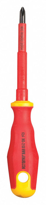 Insulatd Screwdriver Phillips #2x4 Rnd