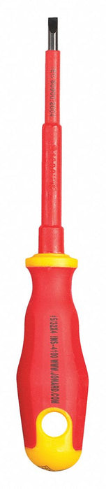 Insulatd Screwdriver Slotted 5/32x4 Rnd