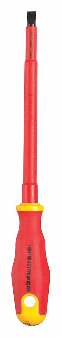 Insulatd Screwdriver Slotted 5/16x7 Rnd