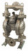 Dbl Diaphragm Pump NPT PTFE 1/2in 90gpm