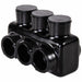 MultitapConnector Alum Blk Hex 3Port