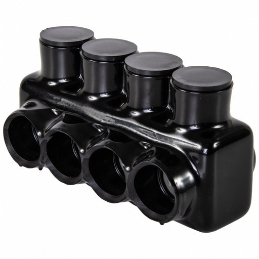 MultitapConnector Alum Blk Hex 4Port
