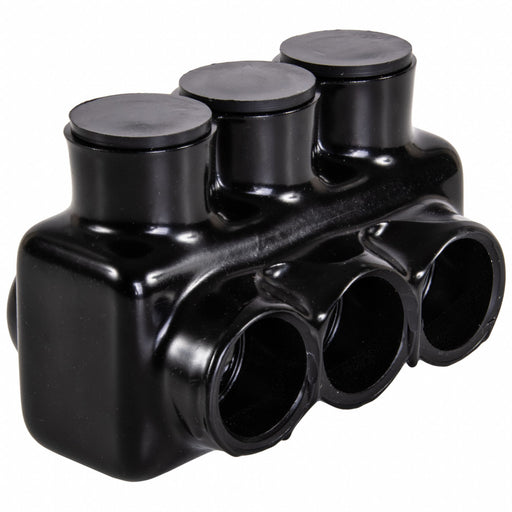 MultitapConnector Alum Blk Hex 3Port