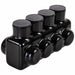 MultitapConnector Alum Blk Hex 4Port