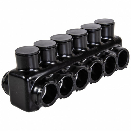MultitapConnector Alum Blk Hex 6Port