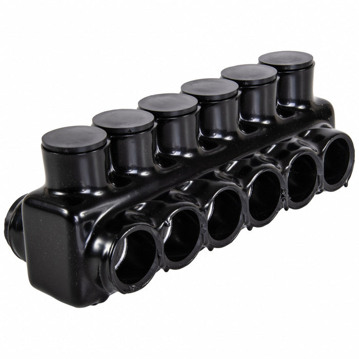 MultitapConnector Alum Blk Hex 6Port