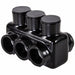 MultitapConnector Alum Blk Hex 3Port