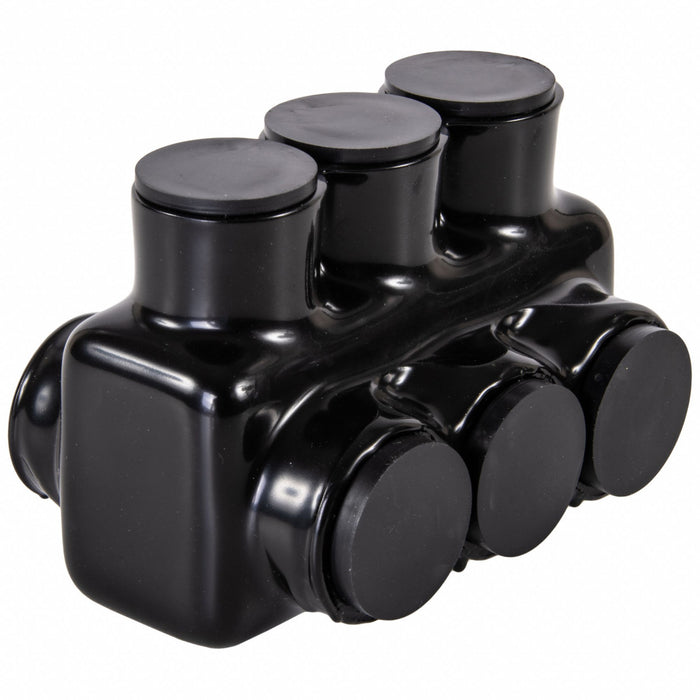 MultitapConnector Alum Blk Hex 3Port