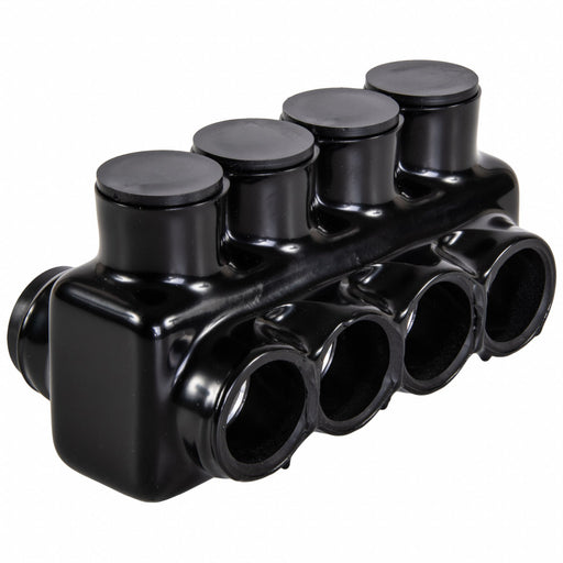 MultitapConnector Alum Blk Hex 4Port