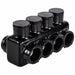 MultitapConnector Alum Blk Hex 4Port