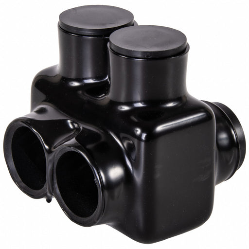 MultitapConnector Alum Blk Hex 2Port