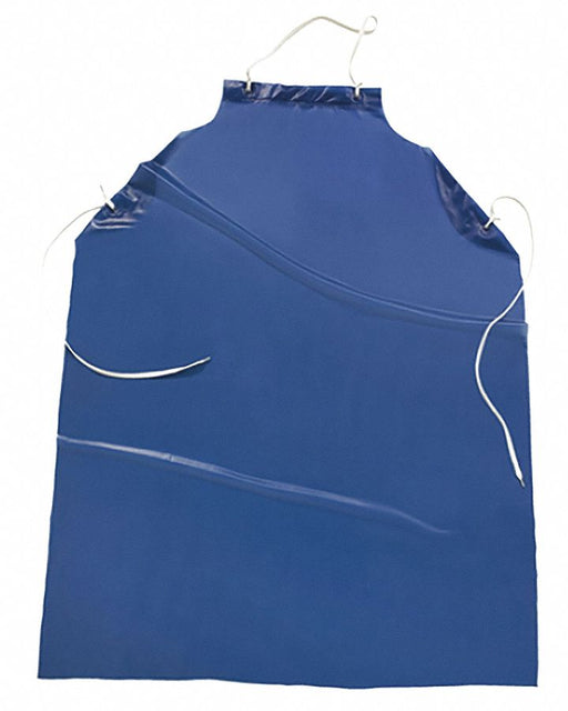 Bib Apron 45inLx36inW Blue Vinyl PK12