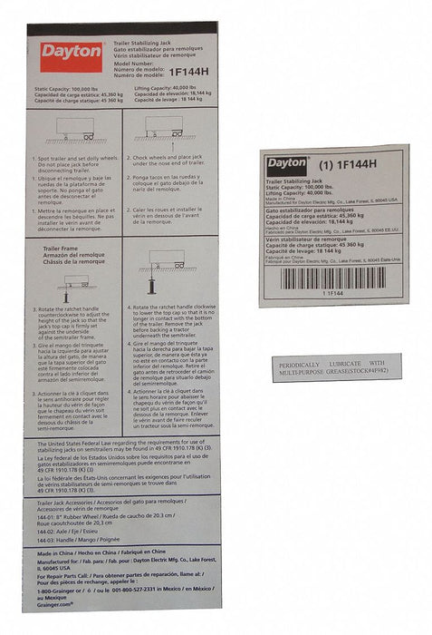 Informational Label