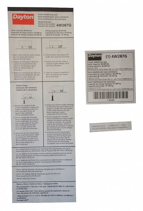 Instruction Label