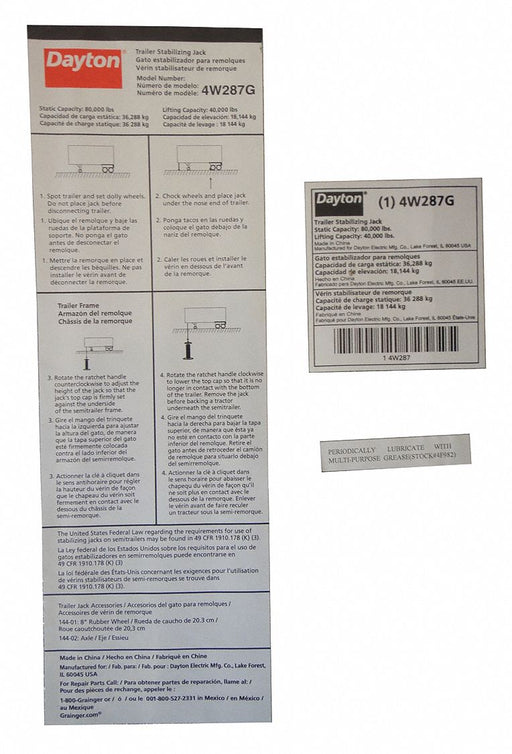 Instruction Label