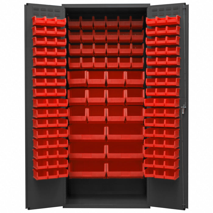 K4895 Bin Cabinet 84 x36 x24 Gray 138RedBns