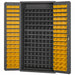 K4907 Bin Cabinet Yellow Bins Gray Cabinet