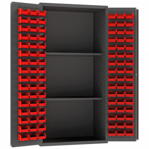 K4941 Peg Bin Cab Gray 72 x36 x24 96RedBns