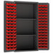 K4941 Peg Bin Cab Gray 72 x36 x24 96RedBns