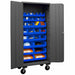 K4876 Bin Cabinet 80 x36 x24 Gray 30BlueBns