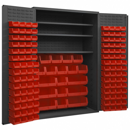 K4914 Bin Cabinet 72 x48 x24 Gray 138RedBns