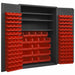 K4914 Bin Cabinet 72 x48 x24 Gray 138RedBns