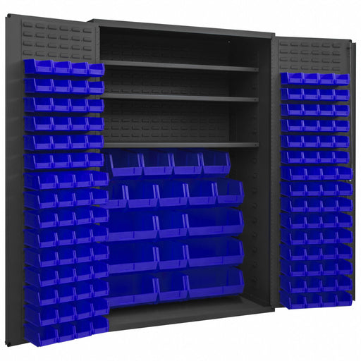 K4914 Bin Cabinet 72 x48 x24 Gray 138BlueBns