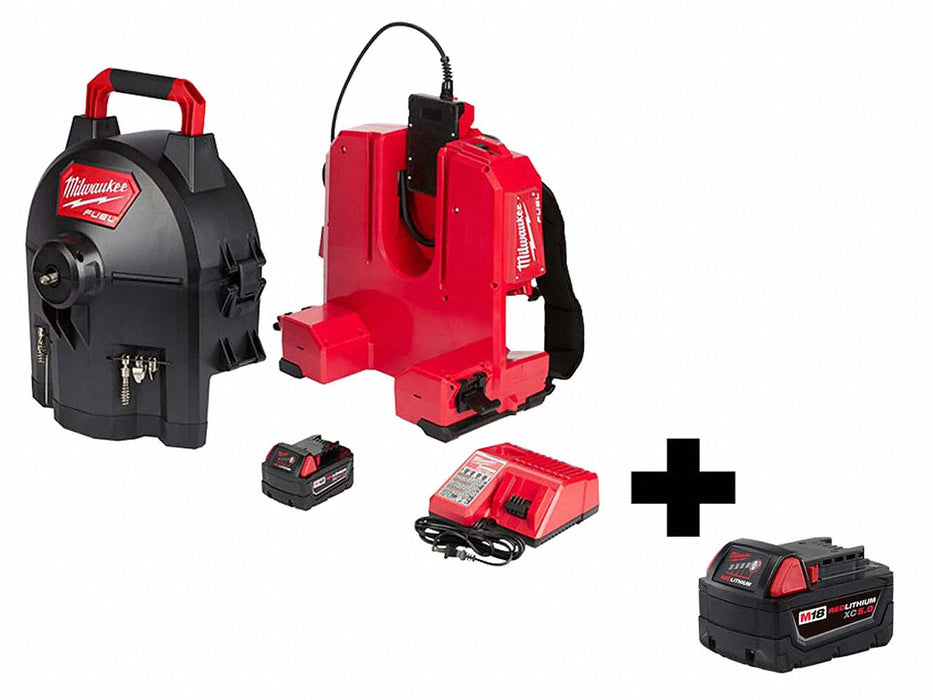 Drain Gun Kit Max Run 100 ft 18V 5.0 Ah