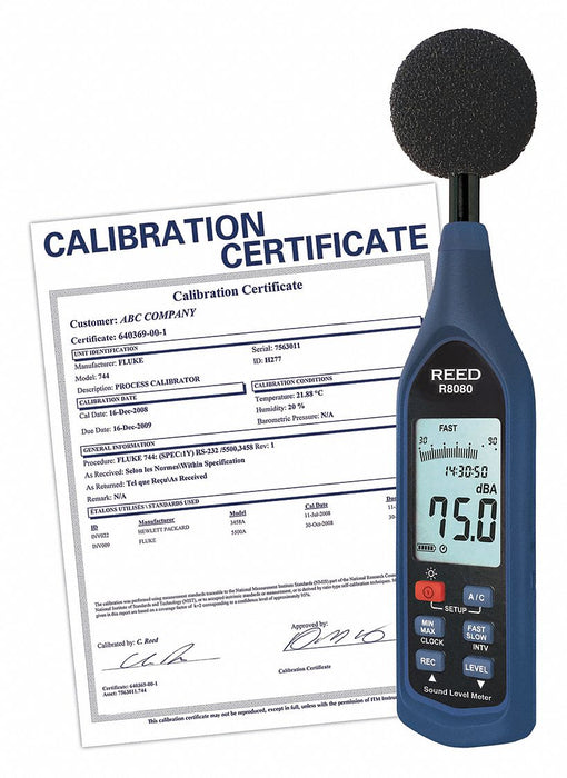 Sound Level Meter Datalogger w/NIST