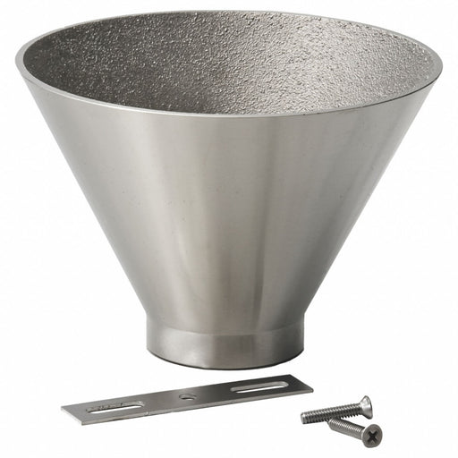 Sanitary Drain 6x4-1/4 in Nickel Bronze