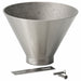 Sanitary Drain 6x4-1/4 in Nickel Bronze