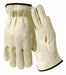 Gloves Driver Cowhide Fleece Lined L PR