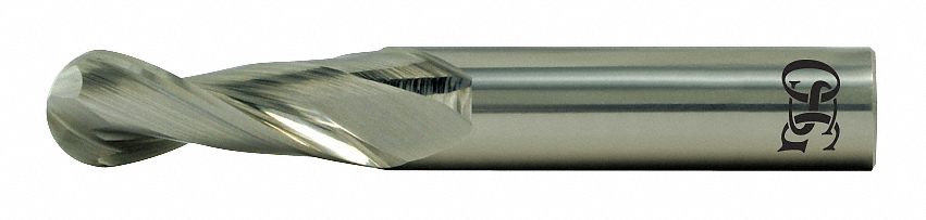 Ball End Mill Single End 1/8 Carbide