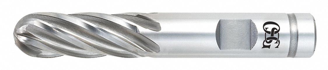Ball End Mill Single End 3/8 Pwd Metal