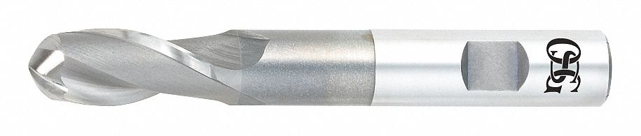 Ball End Mill Single End 3/16 Cobalt