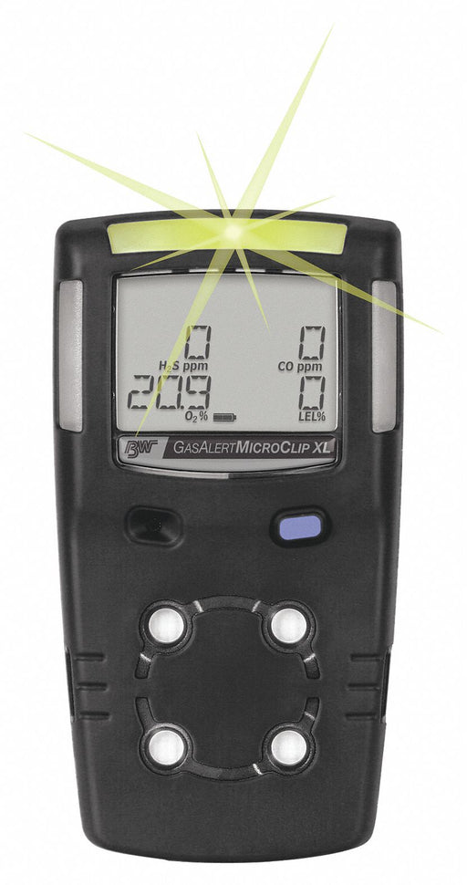Multi-Gas Detector O2/H2S/CO Black