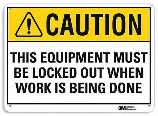 Caution Sign 10 inx14 in Plastic