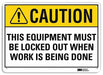 Safety Sign 7 in x 10 in Aluminum