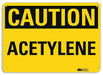 Caution Sign 7 in x 10 in Aluminum