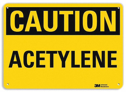 Caution Sign 10 inx14 in Aluminum