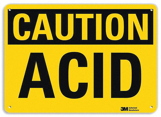 Caution Sign 10 in x 14 in Aluminum