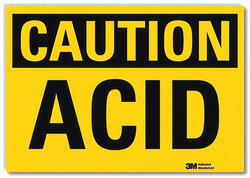 Caution Sign 7 in x 10 in Rflct Sheeting