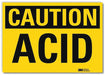 Caution Sign 5inx7in Reflective Sheeting