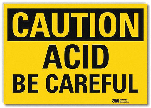 Caution Sign 7 in x 10 in Rflct Sheeting