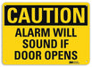 Caution Sign 7 in x 10 in Aluminum