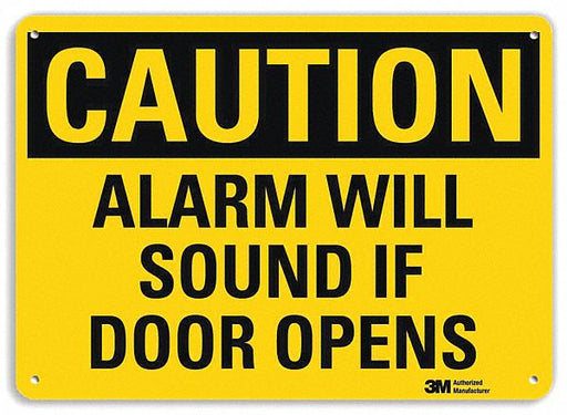 Danger Sign 7 in x 10 in Aluminum